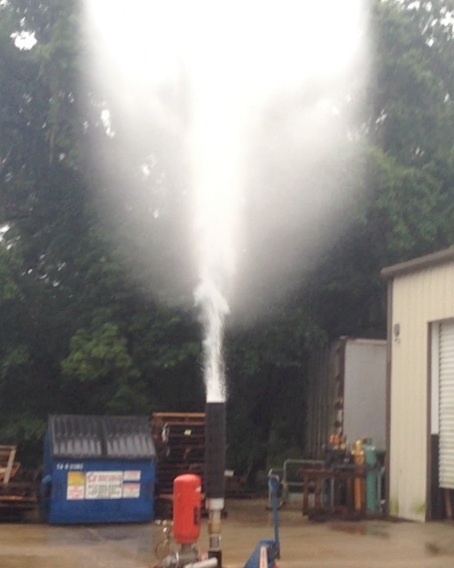Geyser cannon effect